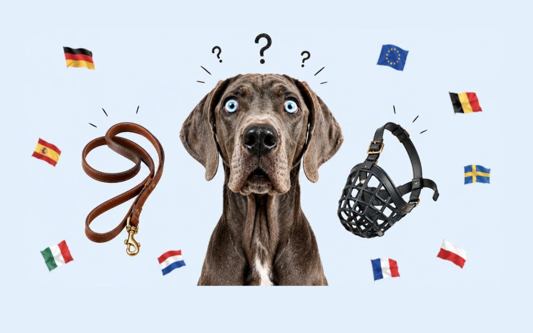 Laisses et muselières en voyage